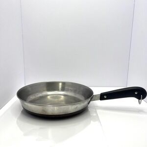 Revere Ware Skillet Fry Pan 10 Inch Copper Bottom Vintage Cookware USA Made